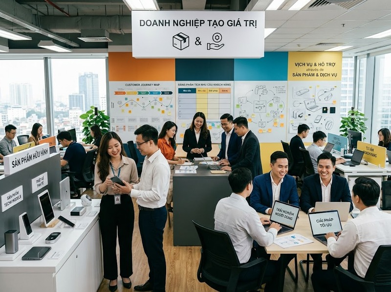 Phân loại mô hình kinh doanh theo cách tạo giá trị, khách hàng và doanh thu